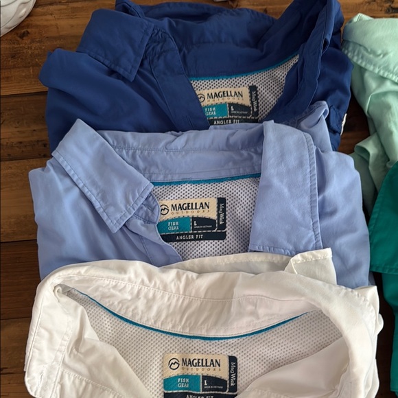 Magellan Women's Short Sleeve Shirt Collection - White, Blue, Green Size L - Picture 3 of 11